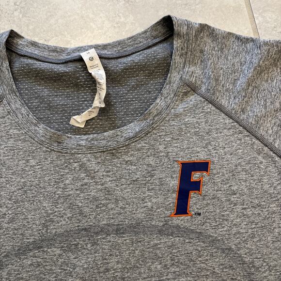 Lululemon University Of Florida Gators Swiftly Tech Short Sleeve Sz 16 Gray - Picture 2 of 10